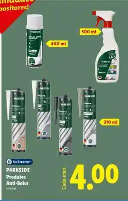 Lidl PARKSIDE Produtos Anti-Bolor promoção