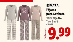 Lidl ESMARA Pijama para Senhora promoção