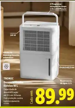 Lidl TRONIC Desumidificador Elétrico 10 L promoção