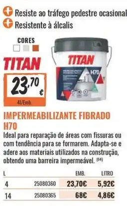 Obramat Impermeabilizante fibrado H70 promoção