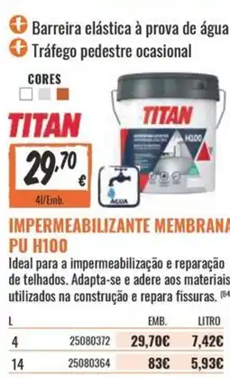 Obramat Impermeabilizante membrana PU H100 promoção