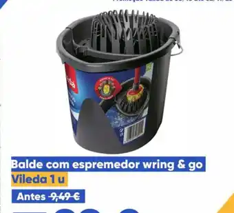 Balde com espremedor wring & go Vileda
