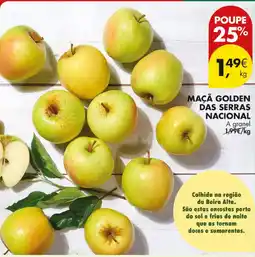 Pingo Doce Maçã golden das serras nacional promoção