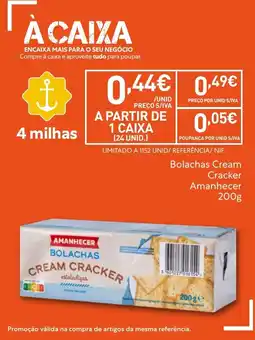 Recheio Bolachas cream cracker amanecer promoção