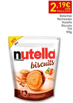 Recheio Nutella biscuits promoção