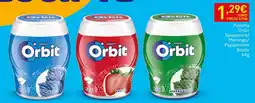 Recheio Pastilha Orbit Spearmint/Morango/Peppermint Bottle promoção