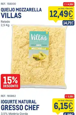 Makro Queijo mozzarella villas promoção