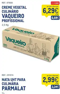 Makro Creme vegetal culinário vaqueiro profissional promoção