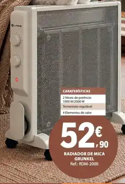 E.Leclerc Radiador de mica grunkel promoção