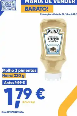 Casa Cheia molho 3 pimentas heinz promoção