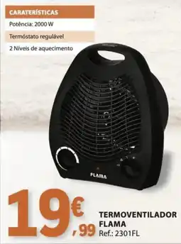 E.Leclerc Termoventilador flama promoção
