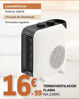 E.Leclerc Termoventilador flama promoção