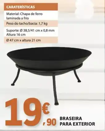 Braseira para exterior