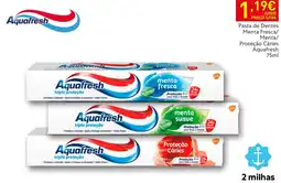 Recheio Aquafresh pasta de dentes menta fresca promoção