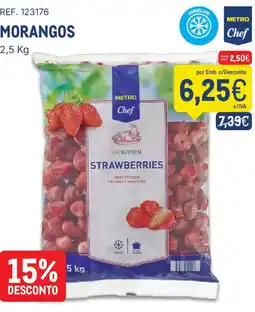 Makro Morangos metro chef promoção