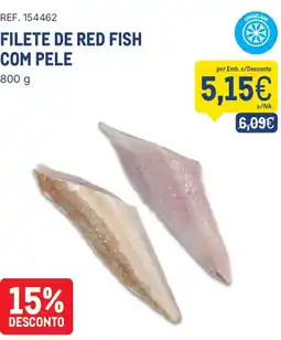 Makro Filete de red fish com pele promoção