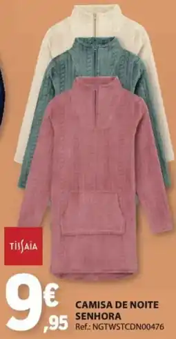E.Leclerc TisSaia camisa de noite senhora promoção