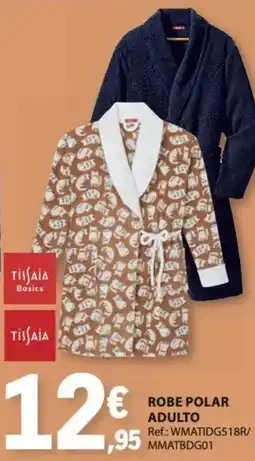 E.Leclerc Tissaia basics robe polar adulto promoção