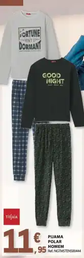 E.Leclerc Pijama polar homem promoção