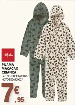 E.Leclerc Pijama macacão criança tissaia promoção