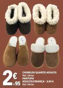 E.Leclerc chinelos quarto adulto promoção
