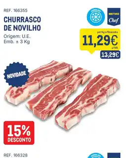 Makro Churrasco de novilho promoção