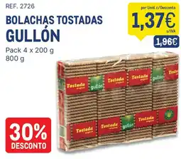 Makro bolachas tostadas gullón promoção