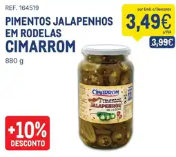 Makro pimentos jalapenos em rodelas cimarrom promoção
