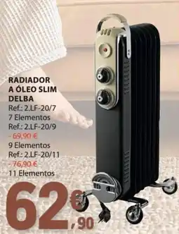 E.Leclerc Radiator a óleo slim delba promoção