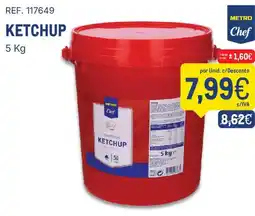 Makro Metro chef ketchup promoção