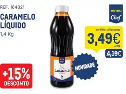 Makro Caramelo líquido metro chef promoção