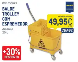 Makro Balde trolley com espremedor metro professional promoção