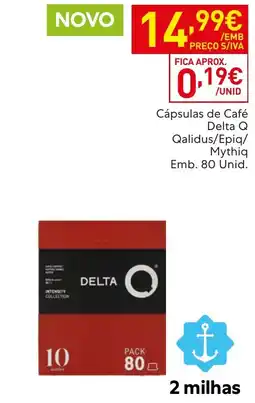 Recheio Cápsulas de Café Delta Q promoção
