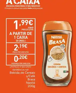 Recheio Bebida de Cereais s/Café Brasa Nestlé promoção