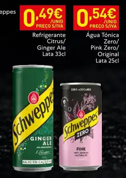 Recheio Schweppes Ginger Ale promoção