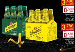 Recheio Água Tónica Zero/Ginger Ale promoção