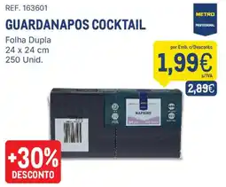 Makro guardanapos cocktail metro professional promoção