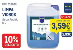 Makro Metro limpa vidros promoção