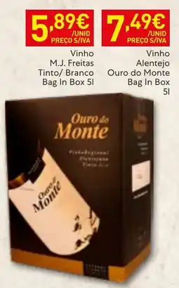Recheio Vinho Ouro do Monte promoção
