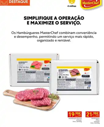 Hambúrguer bovino masterchef s/glúten