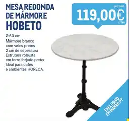 Makro mesa redonda de mármore hobeto promoção
