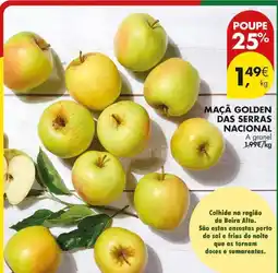 Pingo Doce Nacional - maçã golden das serras promoção