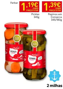 Recheio Ferbar pickles promoção