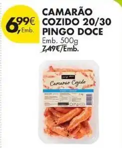 Pingo Doce Pingo doce - camarão cozido 20/30 promoção