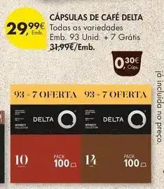 Pingo Doce Delta q - cápsulas de café promoção