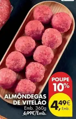 Pingo Doce Almôndegas de vitelão promoção