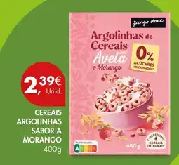 Pingo Doce Cereais argoinhas sabor a morango promoção