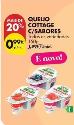 Pingo Doce As - queijo cottage c/sabores promoção
