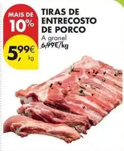 Pingo Doce A+ - tiras de entrecosto de porco promoção