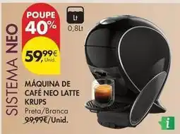 Pingo Doce Krups - máquina de café neo latte promoção